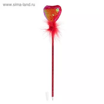 Ручка «Сердечко», синие чернила, МИКС