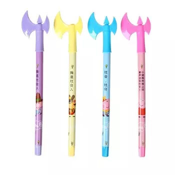 Ручка шариковая 0,5мм синяя, корпус МИКС Топор