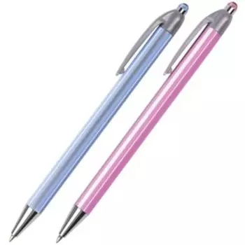 Ручка шариковая автоматическая BRAUBERG Sakura, узел 0.5 мм, чернила синие