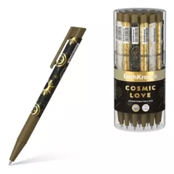 Ручка шариковая автоматическая ErichKrause Magic Sky Matic&Grip, узел 0.7 мм, чернила синие, тонкое письмо, покрытие Soft Touch, МИКС