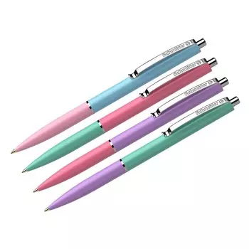 Ручка шариковая, автоматическая Schneider "K15", узел 1.0 мм, синие чернила, корпус пастель микс