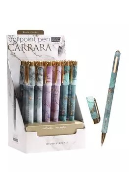 Ручка шариковая BrunoVisconti. Carrara.Bright 0.38 мм, стержень синий, МИКС