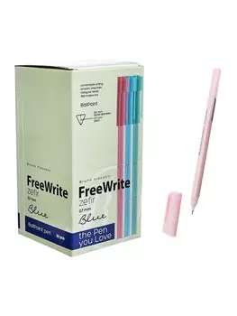 Ручка шариковая BrunoVisconti FreeWrite Zefir, 0.7мм, стерж/син МИКС