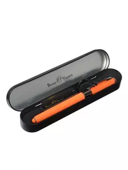 Ручка шариковая, BrunoVisconti. MONACO, 0.5 мм, чернил, синяя, в металическом черном футляре