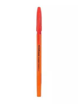 Ручка шариковая ErichKrause Slender Stick Orange, Super Glide, 0.7 мм, красная