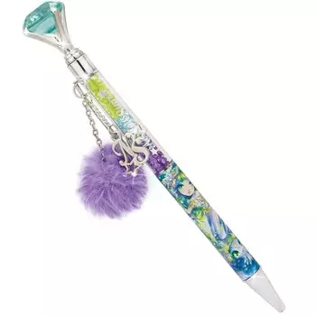 Ручка шариковая Nebulous Stars Marinia, с помпоном и кристаллами