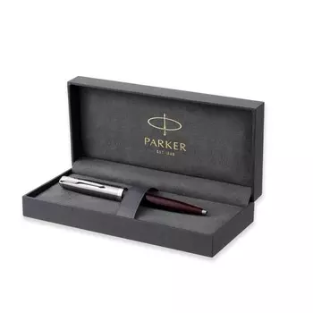 Ручка шариковая Parker 51 Core Black CT, в подарочной упаковке, стержень черный, корпус бордовый