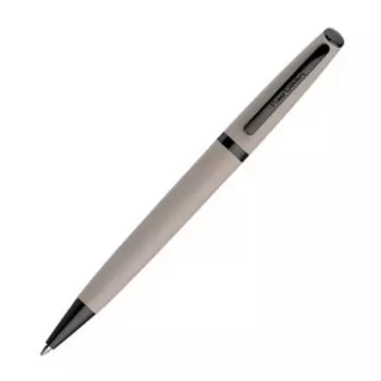 Ручка шариковая PIERRE CARDIN ACTUEL, корпус АВС пластик, отделка чёрный металл, узел 1.0 мм, чернила синие, бежевая