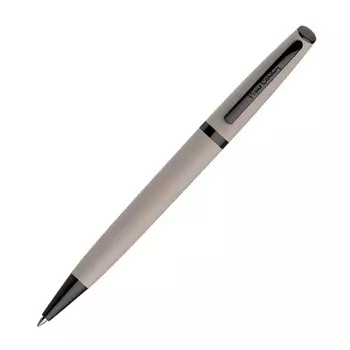 Ручка шариковая PIERRE CARDIN ACTUEL, корпус АВС пластик, отделка чёрный металл, узел 1.0 мм, чернила синие, бежевая