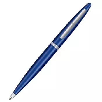 Ручка шариковая PIERRE CARDIN CAPRE, корпус латунь и лак, отделка сталь и хром, узел 1.0 мм, чернила синие, синяя