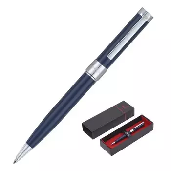 Ручка шариковая PIERRE CARDIN GAMME CLASSIC, корпус латунь лакированная, отделка латунь и хром, чернила синие, синияя