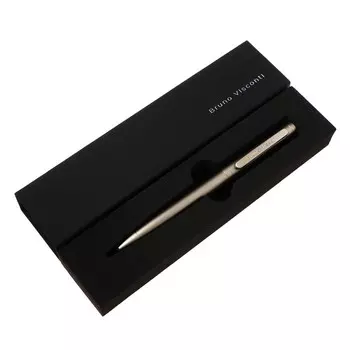 Ручка шариковая поворотная, 1.0 мм, BrunoVisconti FIRENZE, стержень синий, металлический корпус Soft Touch шампань, в футляре