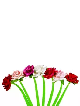 Ручка - прикол шариковая, «Роза», МИКС