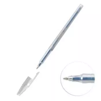 Ручка шариковая, Stabilo Liner F, 0.38 мм, прозрачный корпус, стержень синий, в упаковке