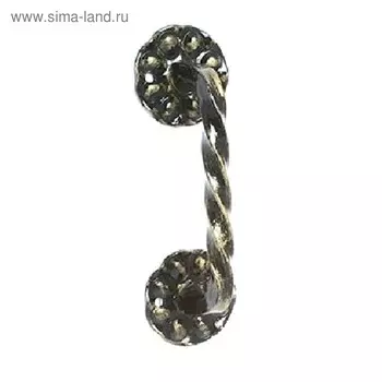 Ручка-скоба «Белгород» Витая 150 мм, цвет бронза