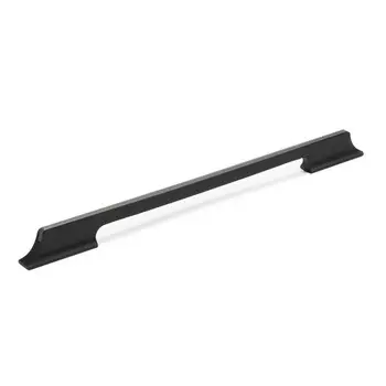 Ручка-скоба CAPPIO, алюминий, м/о 288 мм, цвет черный с серой вставкой