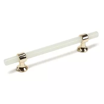 Ручка-скоба CAPPIO PK106, м/о 128 мм, d=12 мм, пластик, цвет фосфор/золото