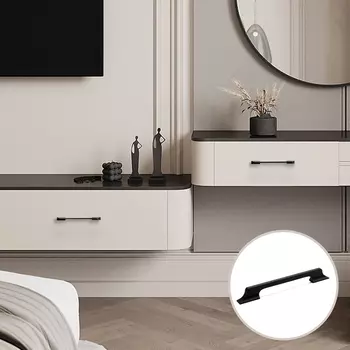 Ручка-скоба CAPPIO RSC020, алюминий, м/о 160 мм, цвет черный