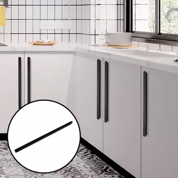 Ручка-скоба CAPPIO RSC021, алюминий, м/о 416 мм, цвет черный