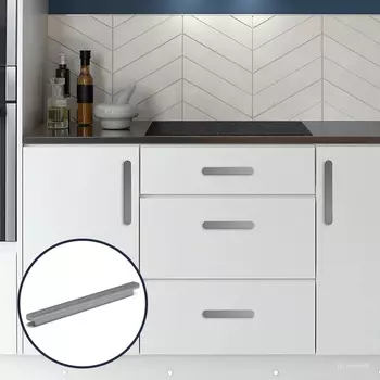 Ручка-скоба CAPPIO RSC021, алюминий, м/о 160 мм, цвет графит