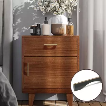 Ручка-скоба CAPPIO RSC032, м/о 96 мм, цвет черный/золото