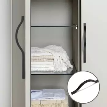 Ручка-скоба CAPPIO RSC040, м/о 256 мм, цвет черный, 4 шт.