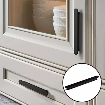 Ручка-скоба CAPPIO RSC102, алюминий, м/о 160 мм, цвет черный