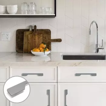 Ручка-скоба мебельная CAPPIO RS1401, м/о 224 мм, цвет графит