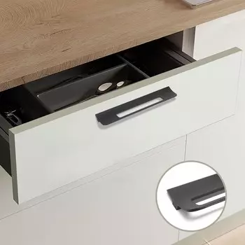 Ручка-скоба мебельная CAPPIO RS1402, м/о 192 мм, цвет черный