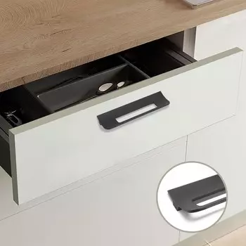 Ручка-скоба мебельная CAPPIO RS1402, м/о 160 мм, цвет черный