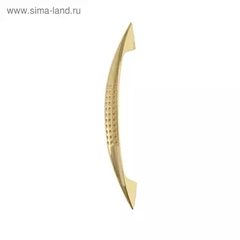 Ручка-скоба мебельная (мод.1012-96), м/о 96 мм, цвет золото