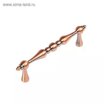 Ручка-скоба мебельная PC163AC, м/о 96 мм, цвет медь
