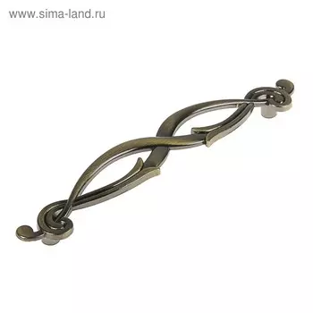 Ручка-скоба мебельная PC172AB, м/о 128 мм, цвет бронза