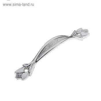 Ручка-скоба мебельная PC175, м/о 96 мм, цвет хром