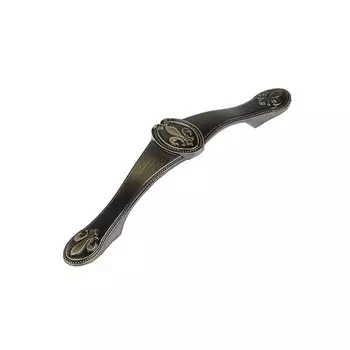 Ручка-скоба мебельная PC177AB, м/о 96 мм, цвет бронза, 4 шт