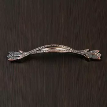 Ручка-скоба мебельная ТУНДРА PC178, м/о 96 мм, цвет медь