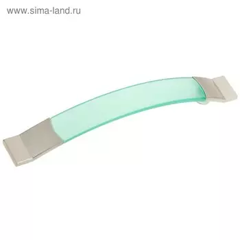 Ручка скоба PLASTIC 005, пластиковая, м/о м/о 128 мм, зеленая