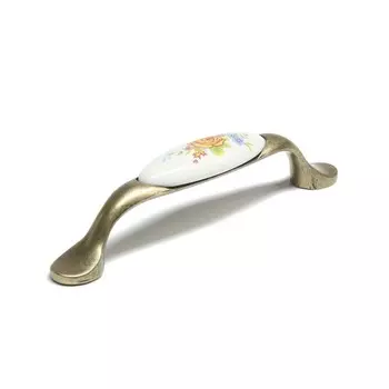 Ручка-скоба CAPPIO ROSE Ceramics, м/о 96 мм, цвет бронза