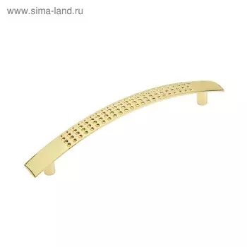 Ручка-скоба мебельная STANDART РС001, м/о 96 мм, цвет золото