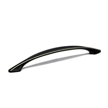 Ручка-скоба мебельная ТУНДРА, 192 мм, цвет черный