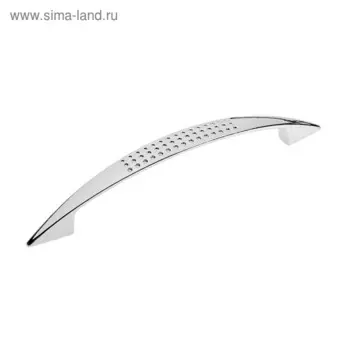 Ручка-скоба мебельная ТУНДРА LIGHT РС003AL, м/о 128 мм, цвет хром