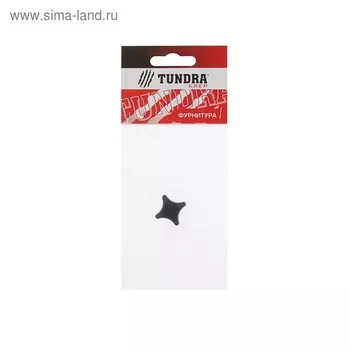 Ручка ТУНДРА, ПВХ, кнопочного типа, коричневая