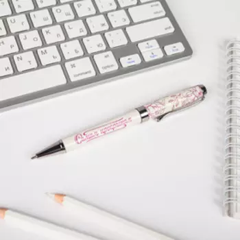 Ручка в футляре "С 8 Марта!", металл