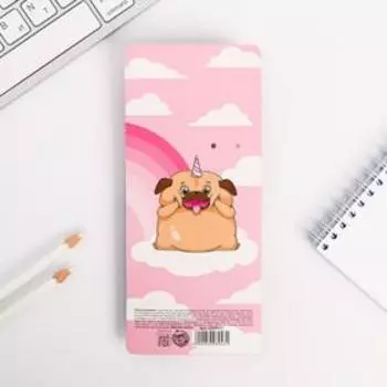 Ручка прикол шариковая синяя паста вертушка «Единороги верят в тебя»