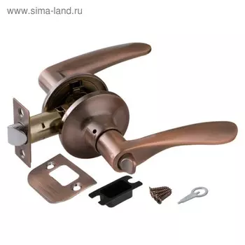 Ручка защелка Punto 6020 AC-B, с фиксатором, цвет медь