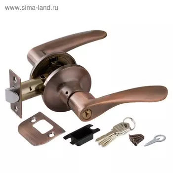 Ручка защелка Punto 6020 AC-E, ключ/фиксатор, цвет, цвет медь