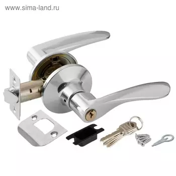 Ручка защелка Punto 6020 CP-E, ключ/фиксатор, цвет хром