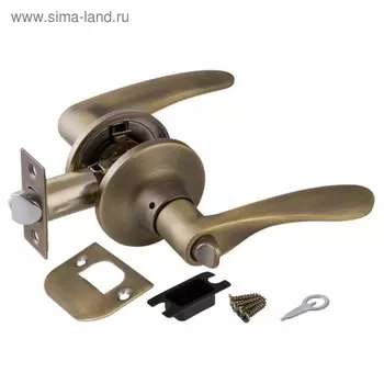 Ручка защелка Punto 6020 MAB-B, с фиксатором, цвет матовая бронза