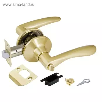 Ручка защелка Punto 6020 SB-B, с фиксатором,цвет матовое золото