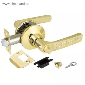 Ручка защелка Punto 6026 PB-B, с фиксатором, цвет золото